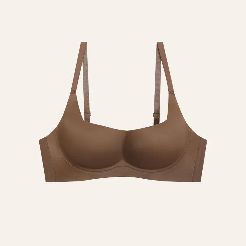 Seamless push-up bra with soft support