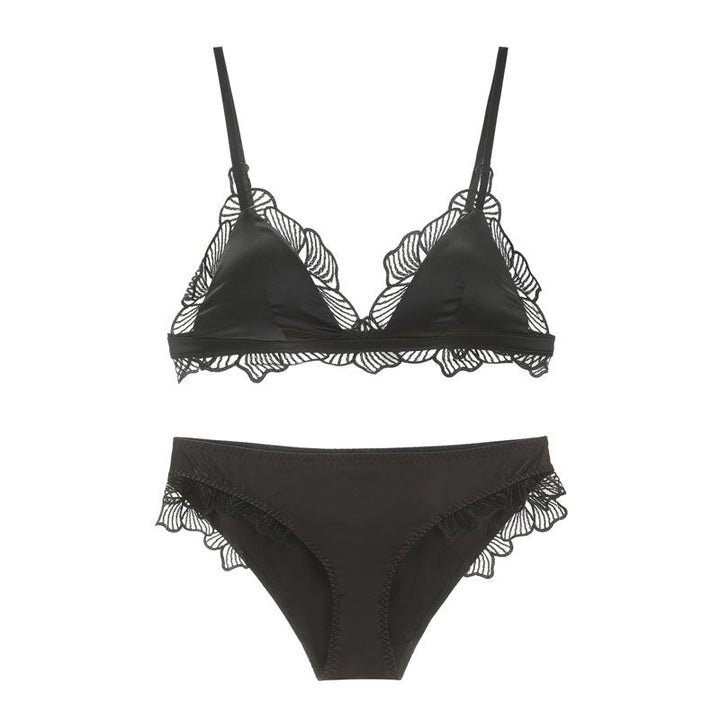 Satin Lingerie Set Decorative Flattering