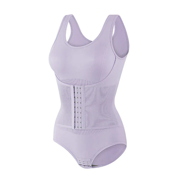 Adjustable Corset-Style Plus-Size Shaping Bodysuit