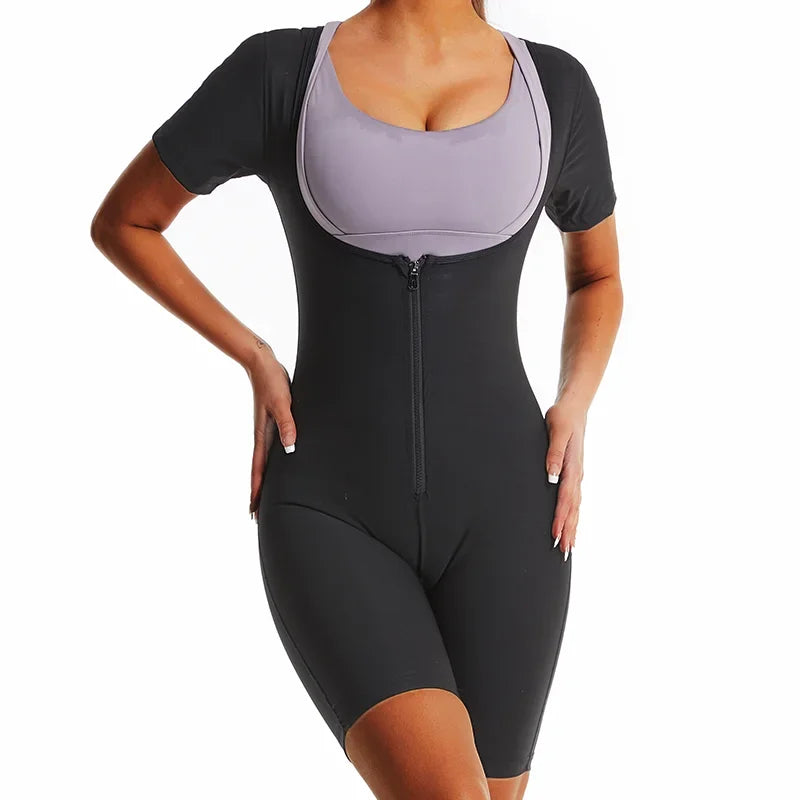 Fitted Stretch Slimming Plus-Size Jumpsuit