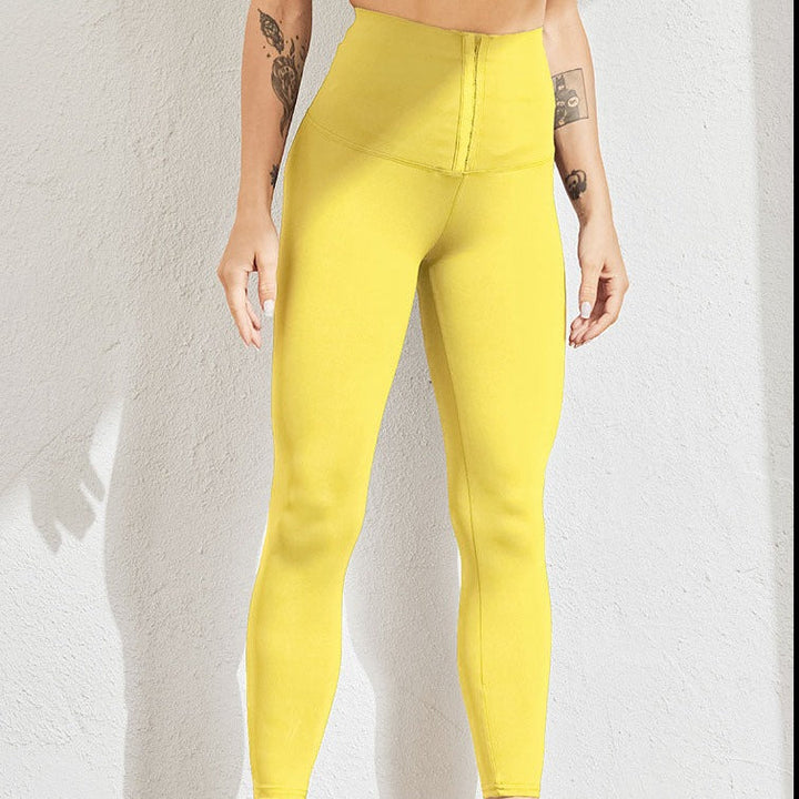 High-Waist Sports Leggings Quick-Dry Spandex Polyester