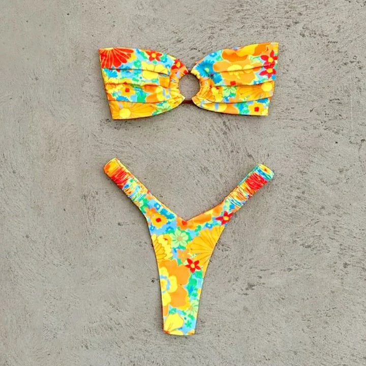 Tropical Floral Brazilian-Cut Bikini