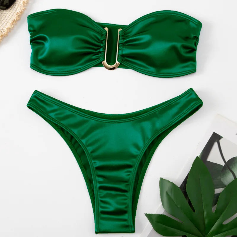 High-Cut Figure-Flattering Bikini
