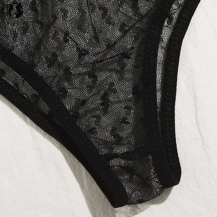 Mesh Lace Lingerie Set Adjustable