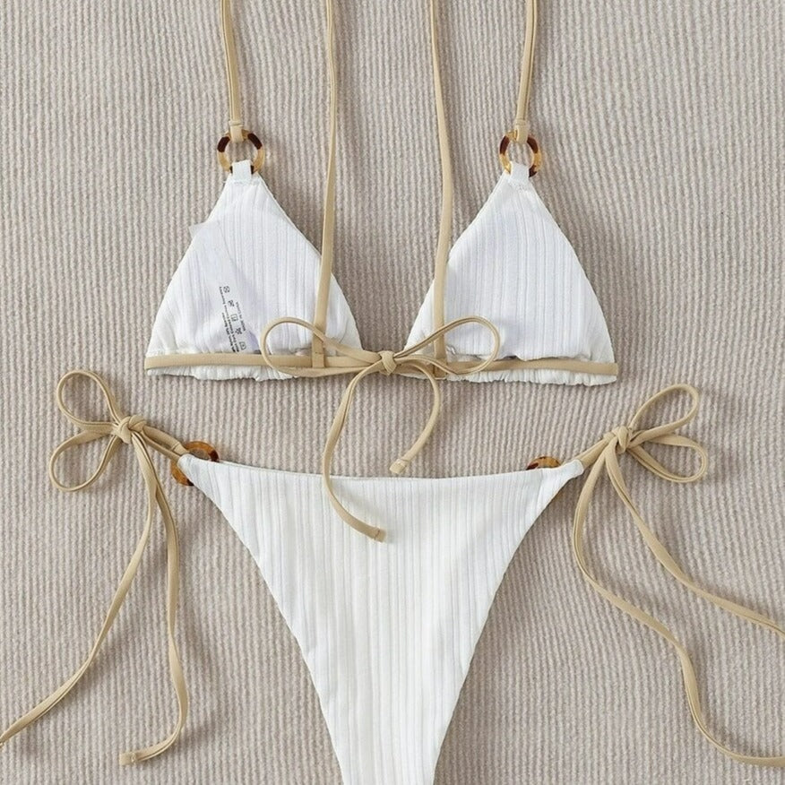 Two-Piece Bikini Set High Waist Tie