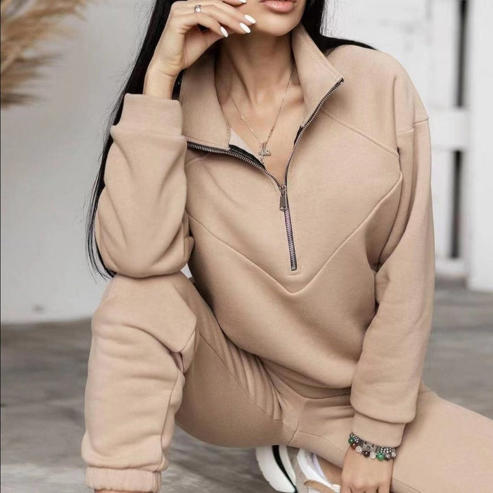 Hoodie and Long Pants Warm Adjustable Lounge Set