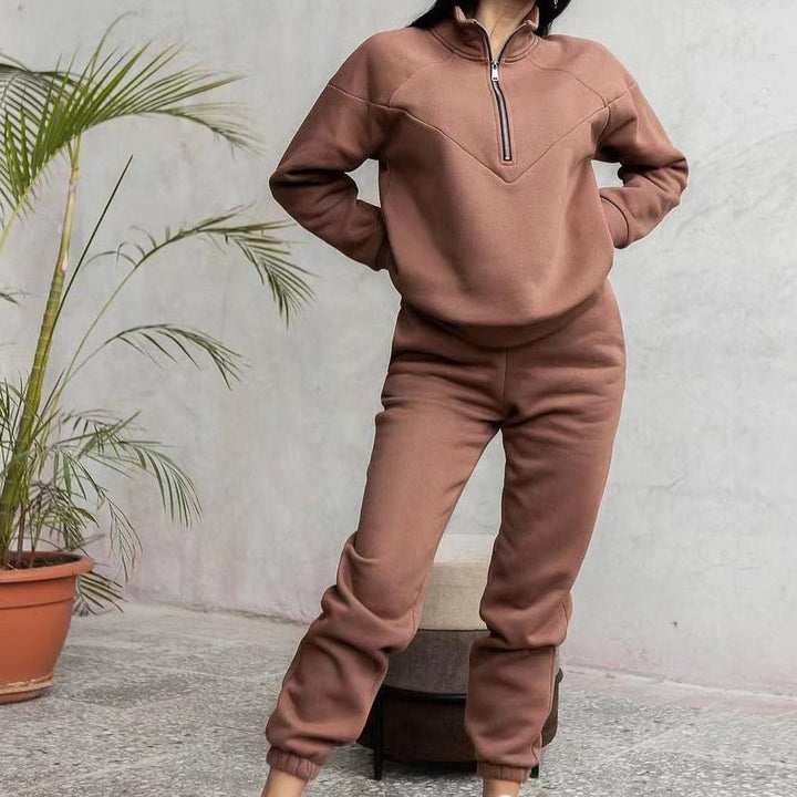 Hoodie and Long Pants Warm Adjustable Lounge Set
