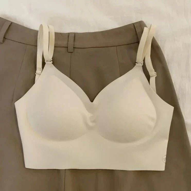 Seamless Adjustable Open-Back Bra