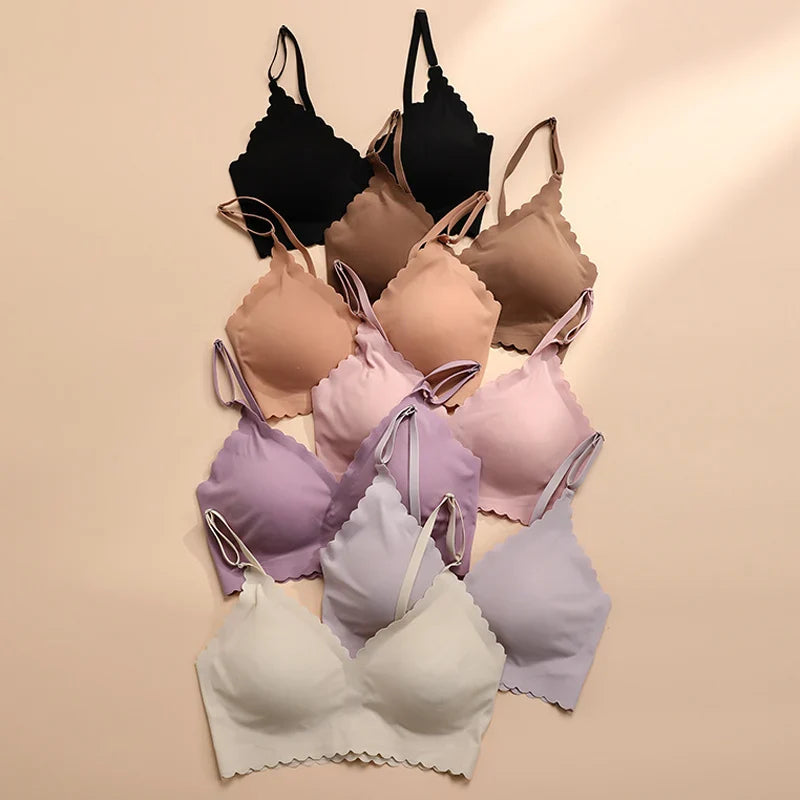 Seamless Wireless Smooth Asymmetric Bra