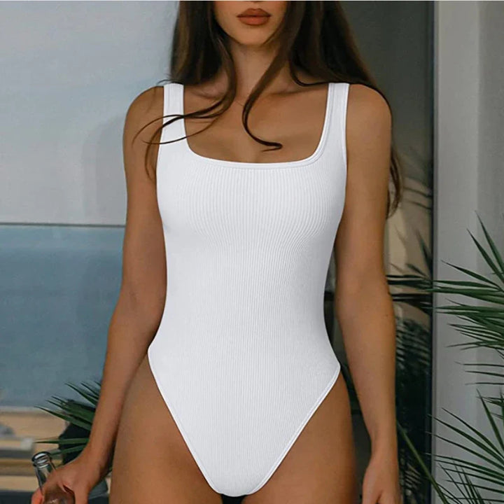 Ribbed Soft Everyday Figure-Shaping Bodysuit