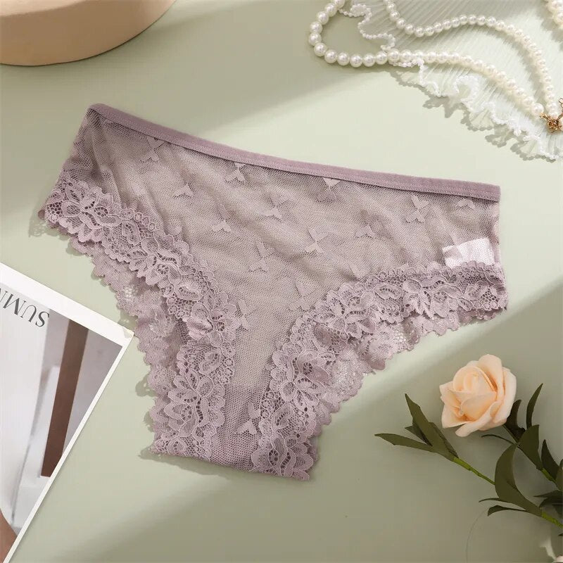Lace-Trim Soft Figure-Flattering Briefs