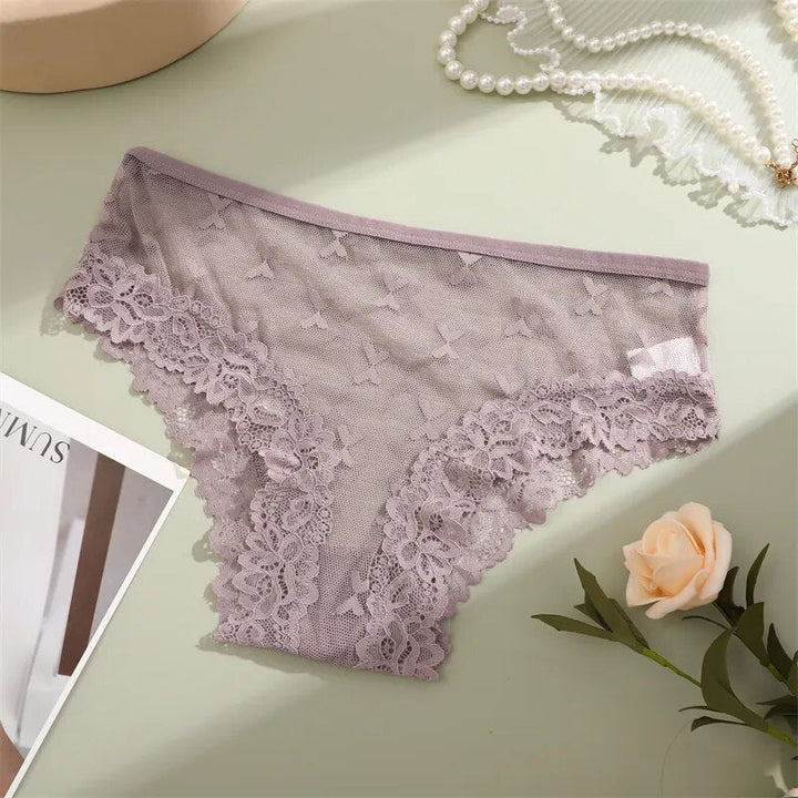 Lace-Trim Soft Figure-Flattering Briefs