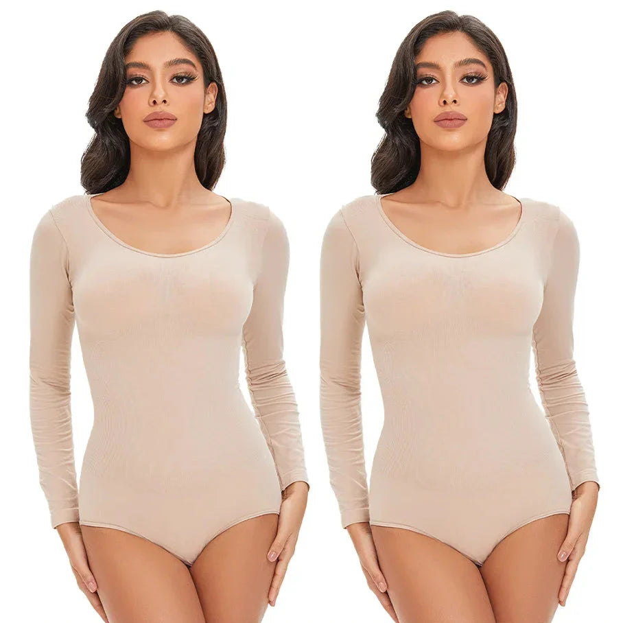 Seamless Stretch Adapting Plus-Size Shaping Bodysuit