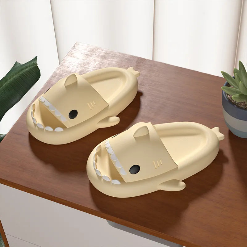 Ergonomic Thick-Sole Shark Slippers