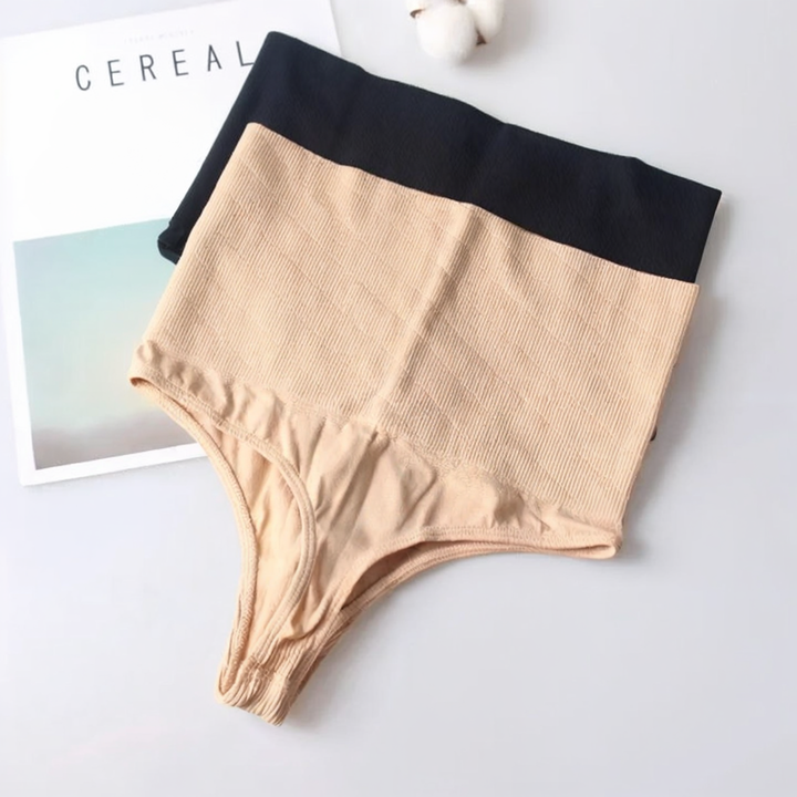 High-Waist Thong-Style Shaping Panties