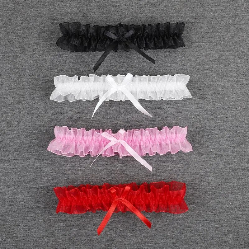 Bow Ruffle Elastic-Waist Garter