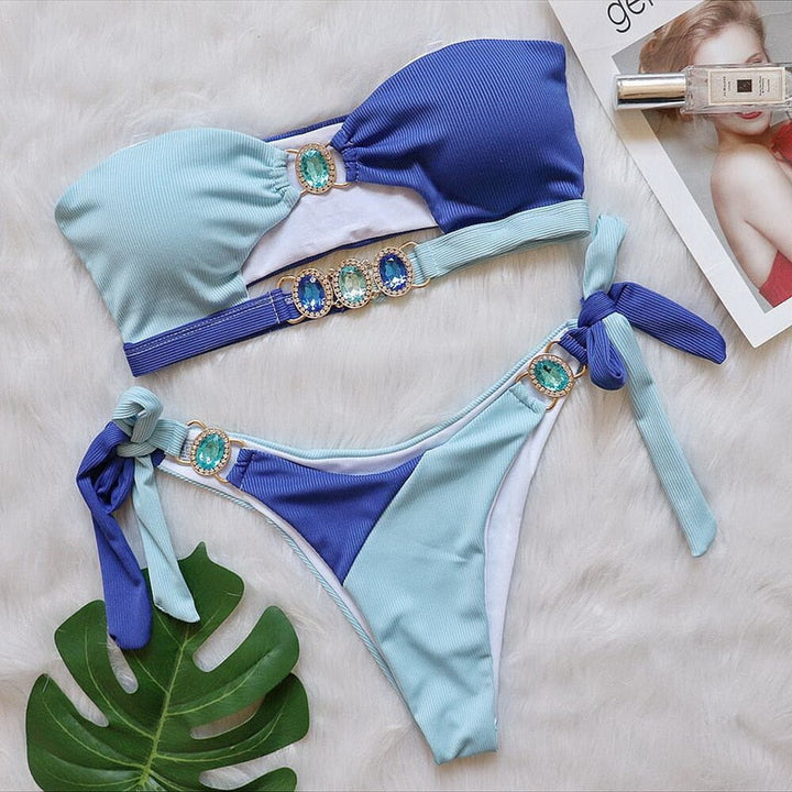 Brazilian-Style Two-Piece Swimsuit Flattering Cut