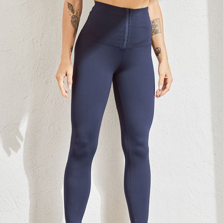 High-Waist Sports Leggings Quick-Dry Spandex Polyester