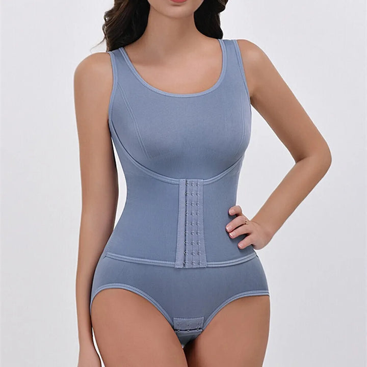 Adjustable Corset-Style Plus-Size Shaping Bodysuit