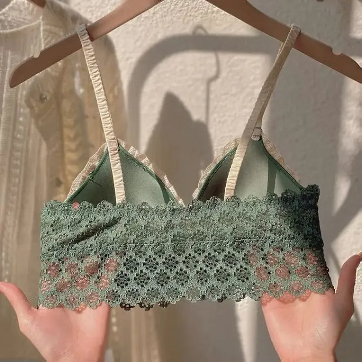Front-Closure Lace Push-Up Bra