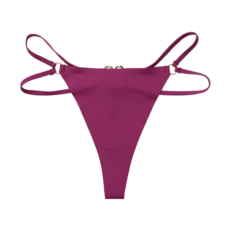 Smooth Decorative Heart Figure-Flattering Thong