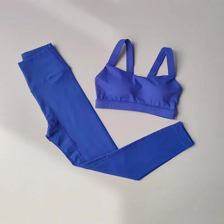 Seamless Push-Up Bra and High-Waist Leggings Set