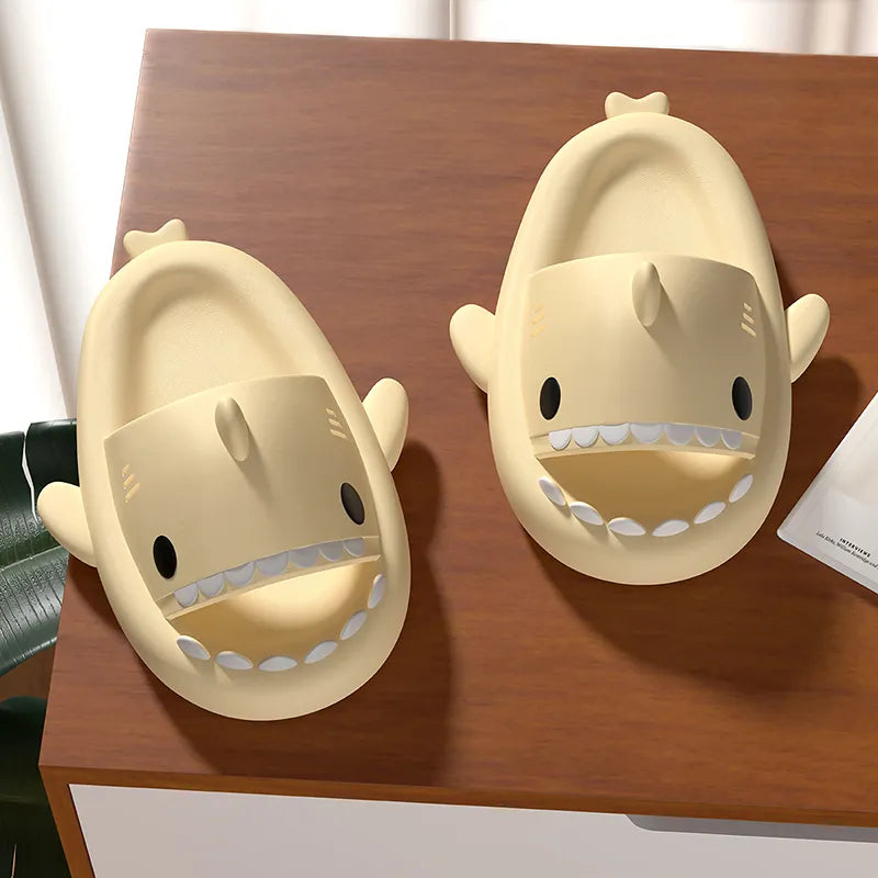 Ergonomic Thick-Sole Shark Slippers