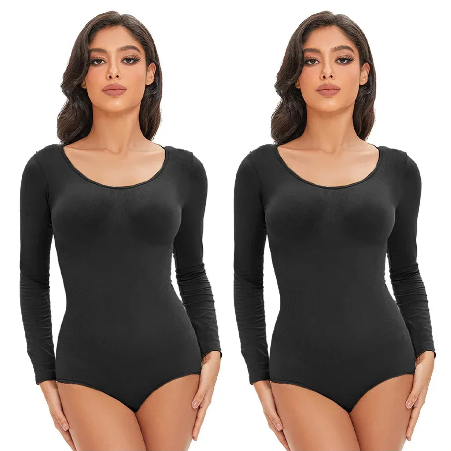 Seamless Stretch Adapting Plus-Size Shaping Bodysuit