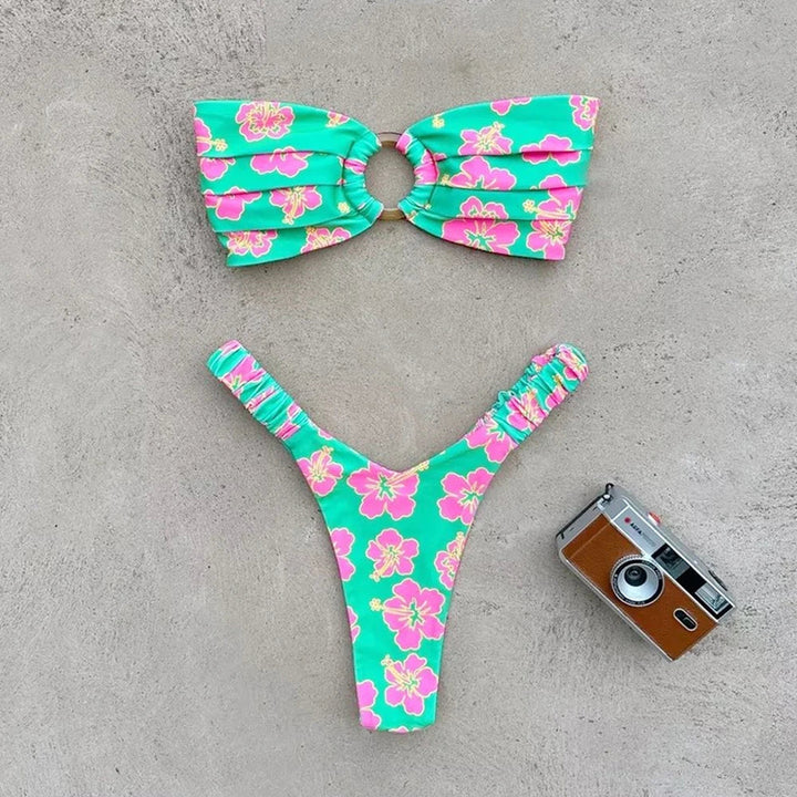 Tropical Floral Brazilian-Cut Bikini