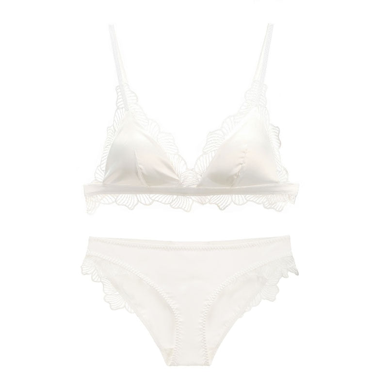 Satin Lingerie Set Decorative Flattering
