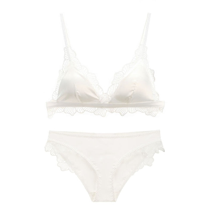 Satin Lingerie Set Decorative Flattering