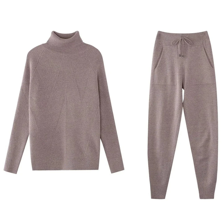 Turtleneck Drawstring 7-Colour Homewear Set
