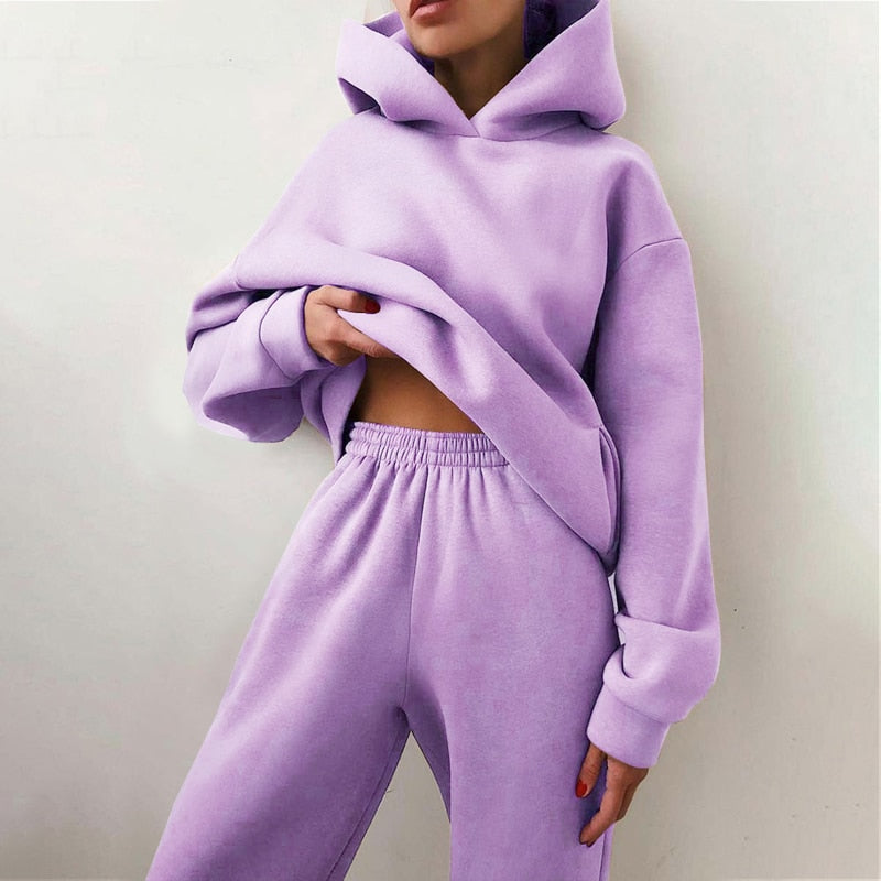 Relaxed Sweatshirt Tracksuit Set