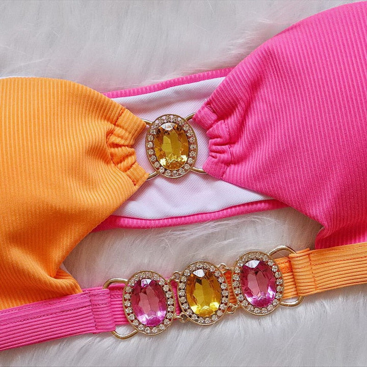 Brazilian-Style Two-Piece Swimsuit Flattering Cut