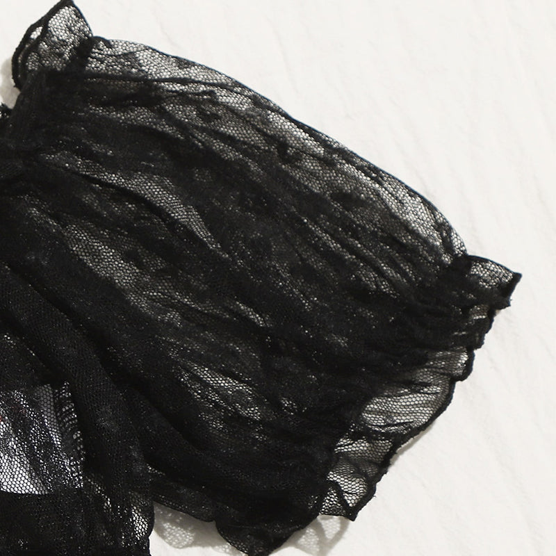 Mesh Lace Lingerie Set Adjustable