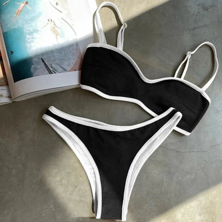 Classic Cut-Out Minimalist Two-Piece Bikini
