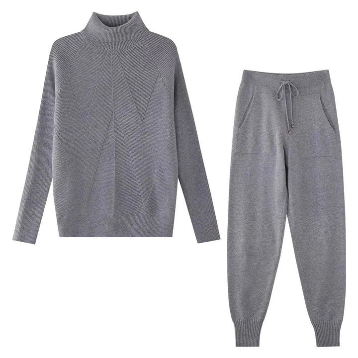 Turtleneck Drawstring 7-Colour Homewear Set