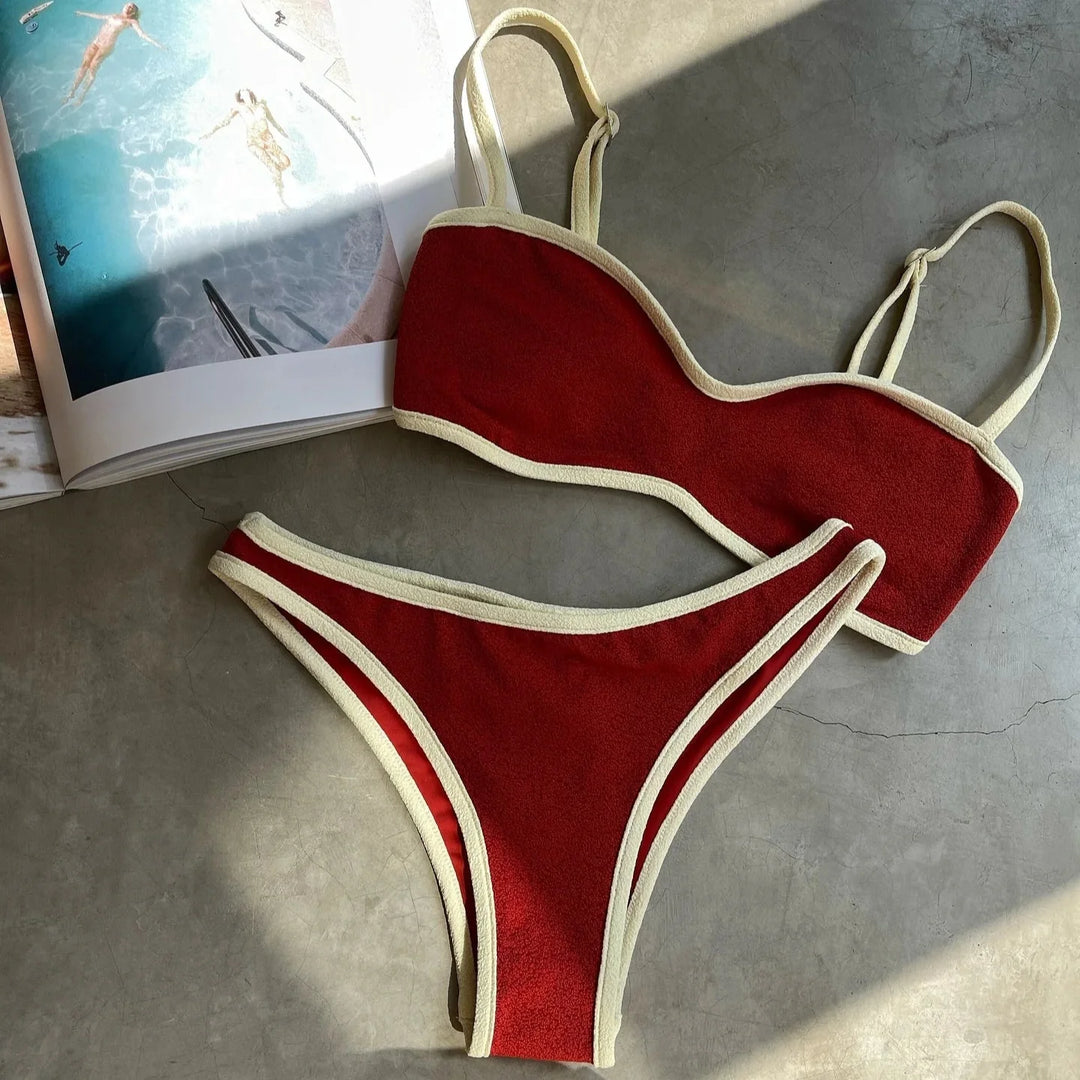 Classic Cut-Out Minimalist Two-Piece Bikini