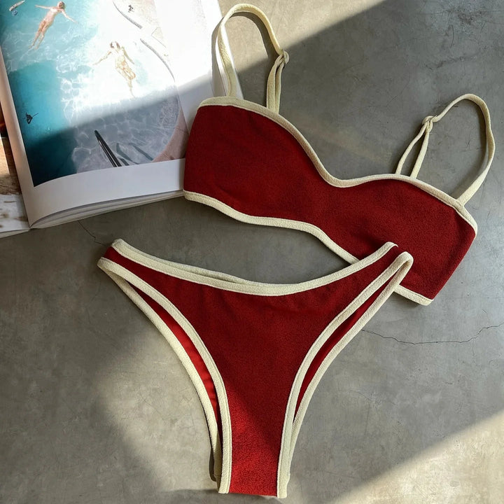 Classic Cut-Out Minimalist Two-Piece Bikini