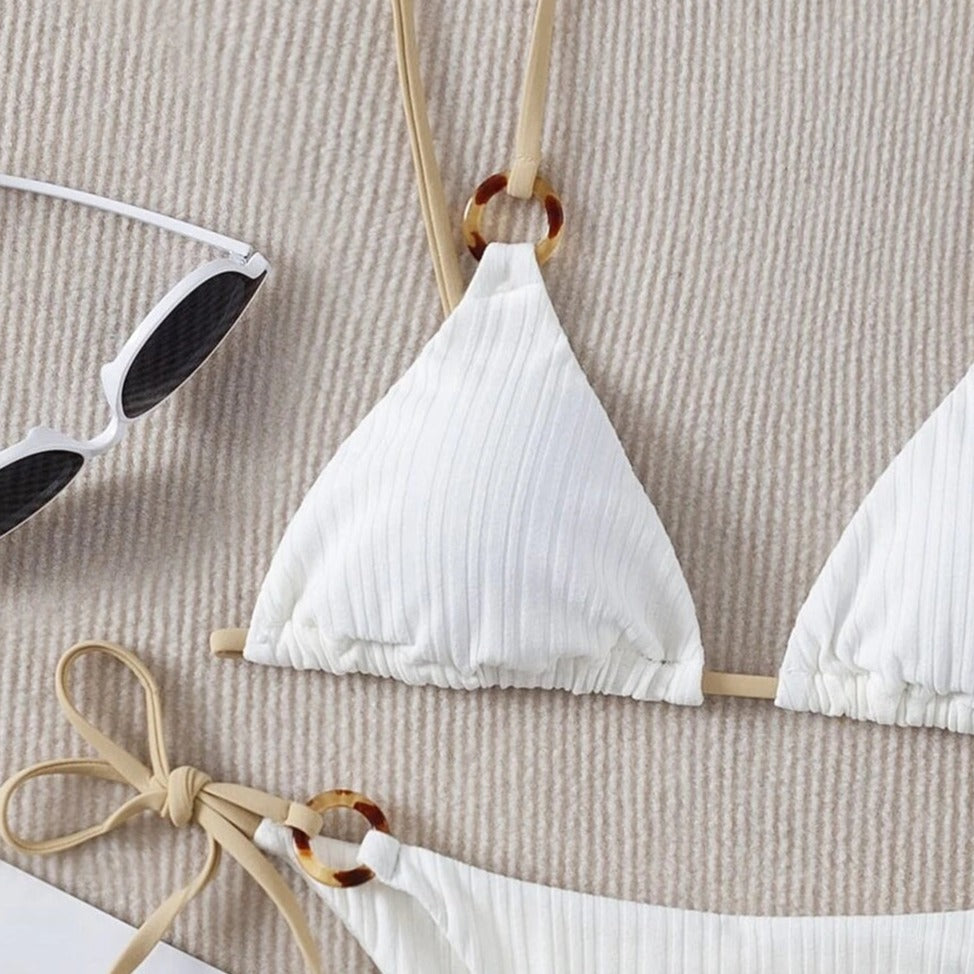 Two-Piece Bikini Set High Waist Tie