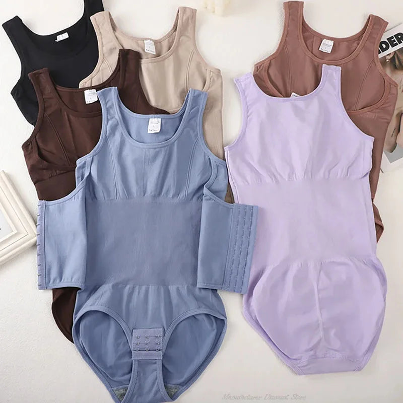 Adjustable Corset-Style Plus-Size Shaping Bodysuit