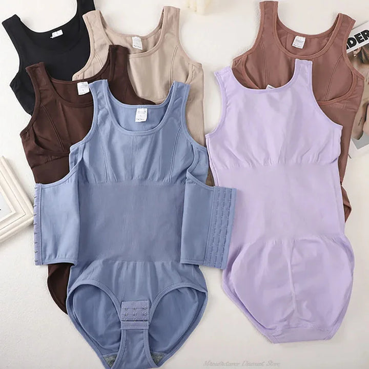 Adjustable Corset-Style Plus-Size Shaping Bodysuit