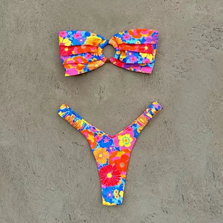 Tropical Floral Brazilian-Cut Bikini