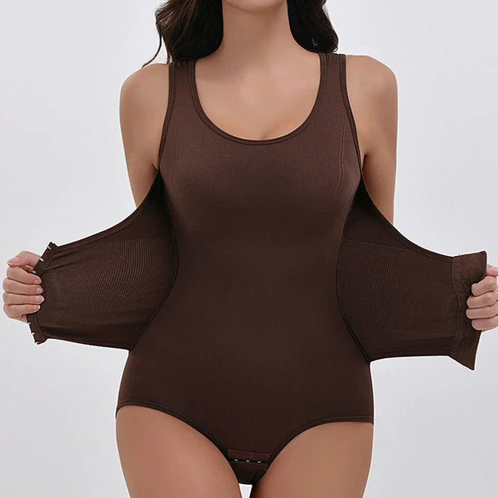 Adjustable Corset-Style Plus-Size Shaping Bodysuit
