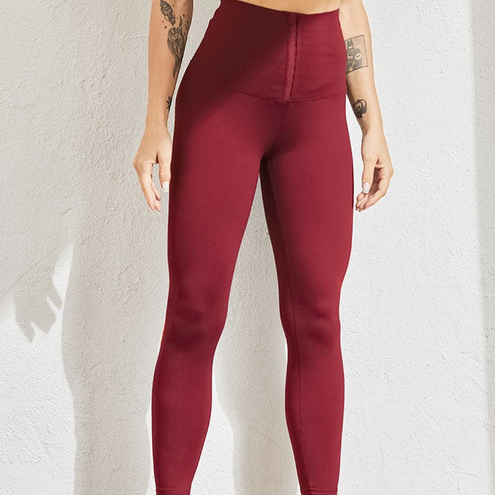 High-Waist Sports Leggings Quick-Dry Spandex Polyester