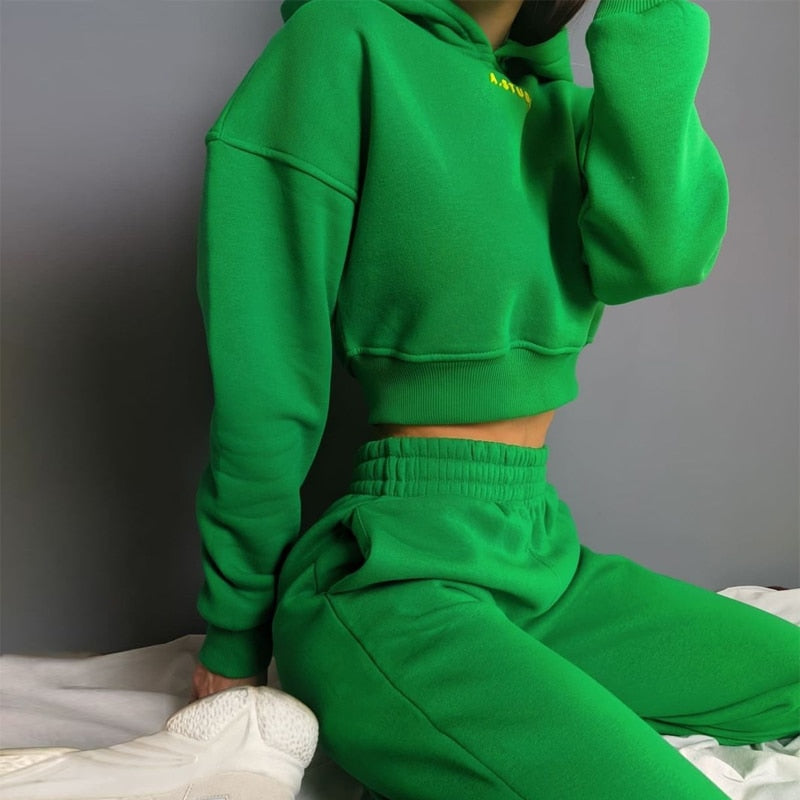 Smooth Sweatshirt Homewear Set Top and Pants