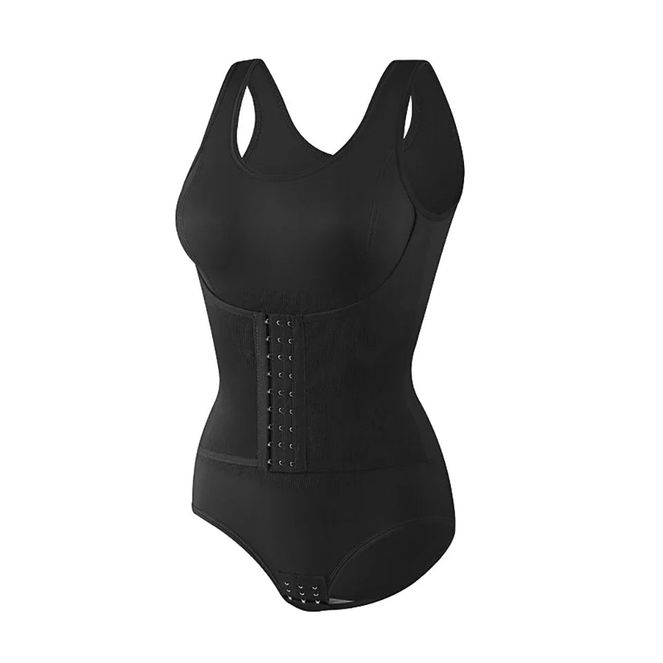 Adjustable Corset-Style Plus-Size Shaping Bodysuit