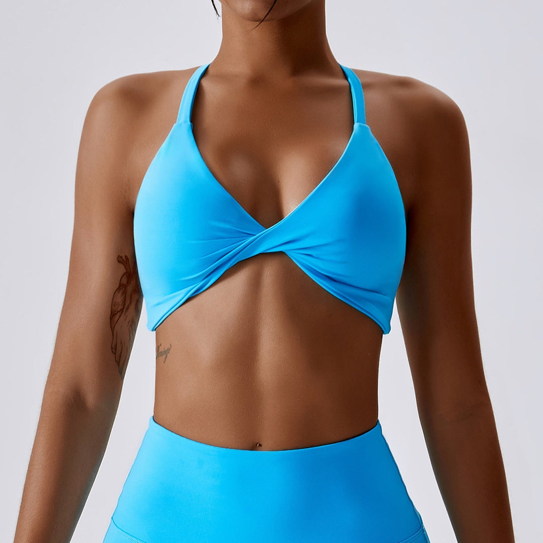 Triangle Sports Bra Double-Layer Fabric