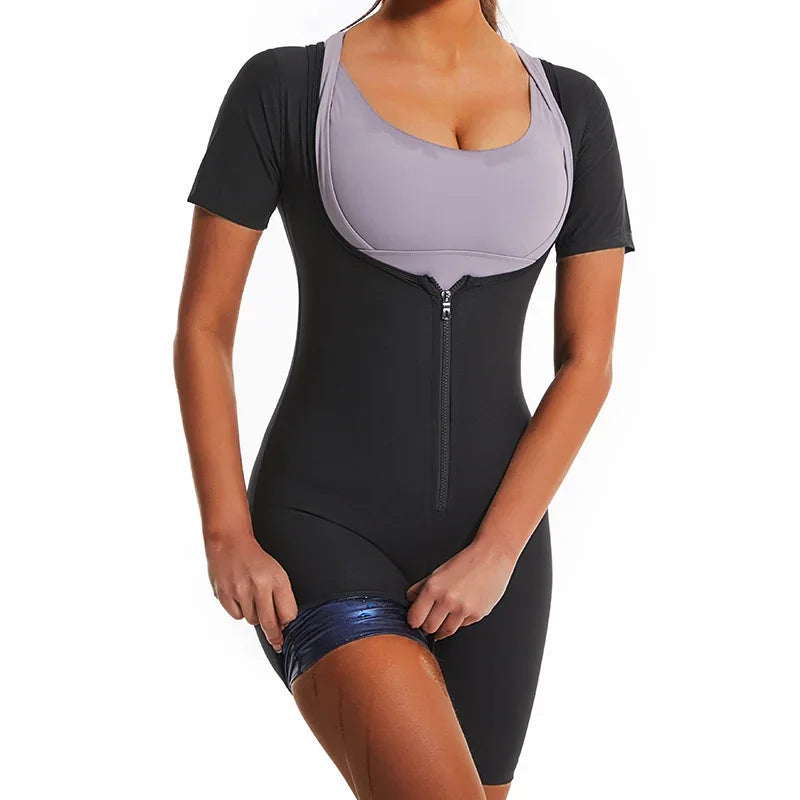 Fitted Stretch Slimming Plus-Size Jumpsuit