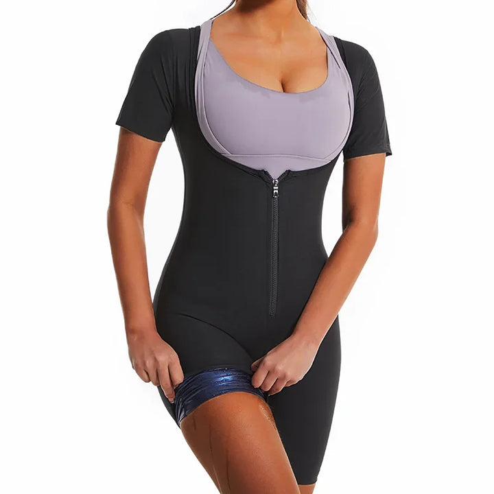 Fitted Stretch Slimming Plus-Size Jumpsuit